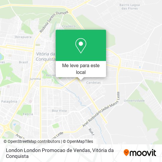 London London Promocao de Vendas mapa