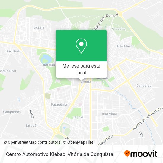 Centro Automotivo Klebao mapa