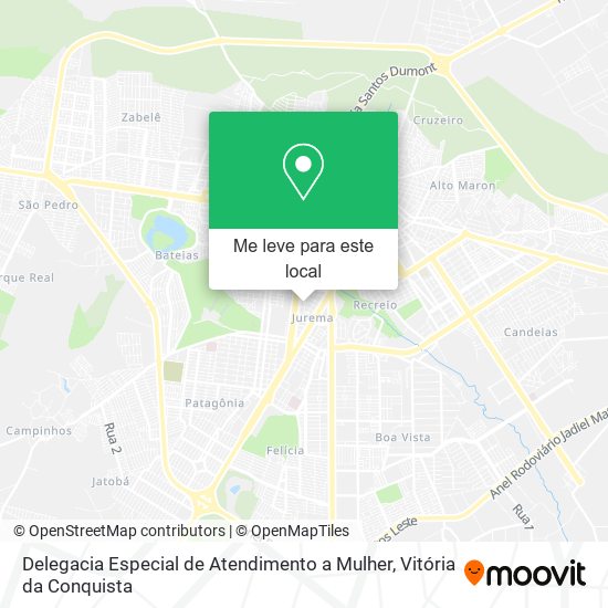 Delegacia Especial de Atendimento a Mulher mapa