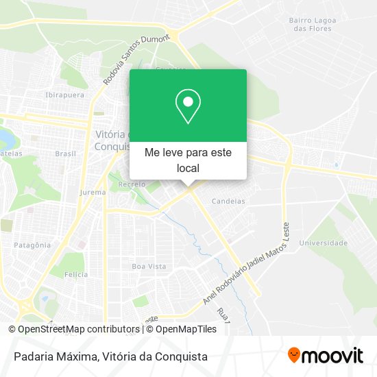 Padaria Máxima mapa