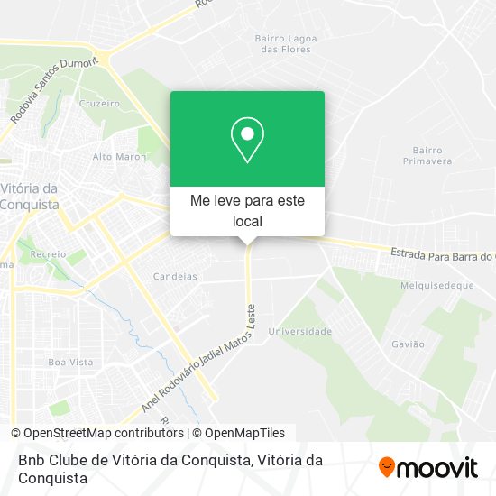 Bnb Clube de Vitória da Conquista mapa