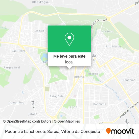 Padaria e Lanchonete Soraia mapa