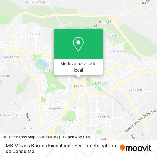 MB Móveis Borges Executando Seu Projeto mapa