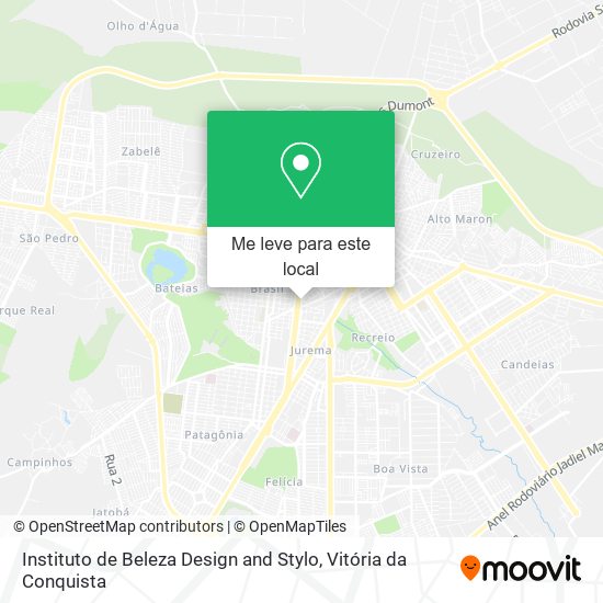 Instituto de Beleza Design and Stylo mapa