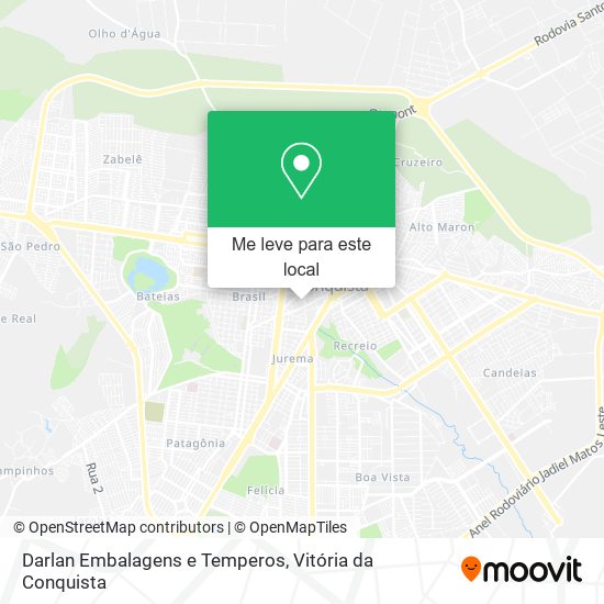 Darlan Embalagens e Temperos mapa