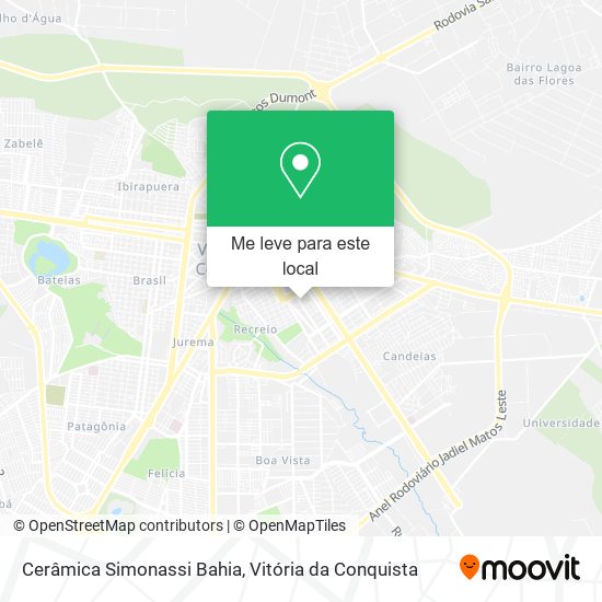 Cerâmica Simonassi Bahia mapa