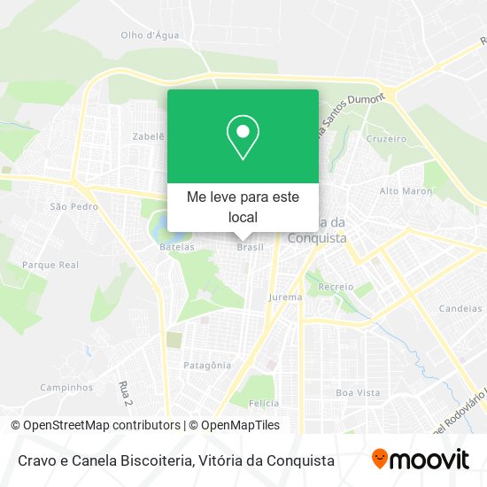 Cravo e Canela Biscoiteria mapa