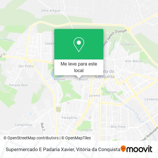 Supermercado E Padaria Xavier mapa