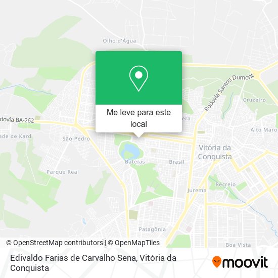 Edivaldo Farias de Carvalho Sena mapa