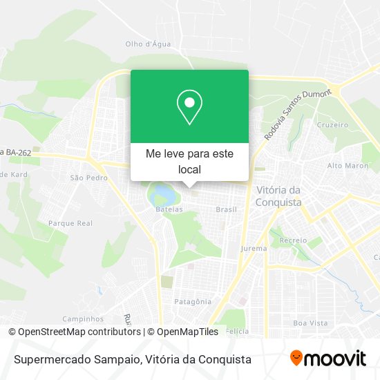 Supermercado Sampaio mapa