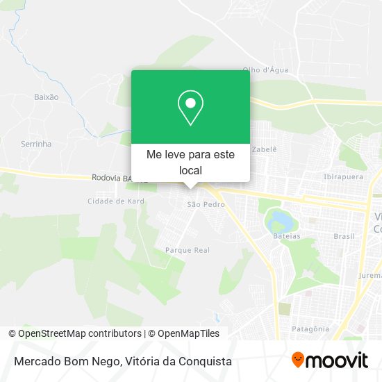 Mercado Bom Nego mapa