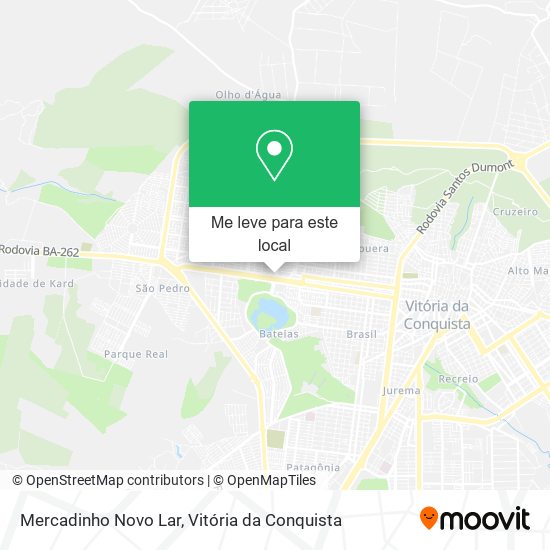 Mercadinho Novo Lar mapa