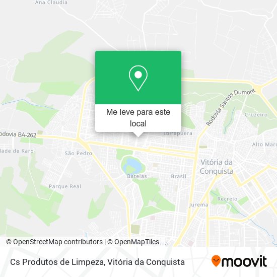 Cs Produtos de Limpeza mapa