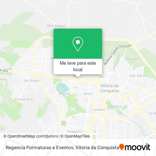 Regencia Formaturas e Eventos mapa