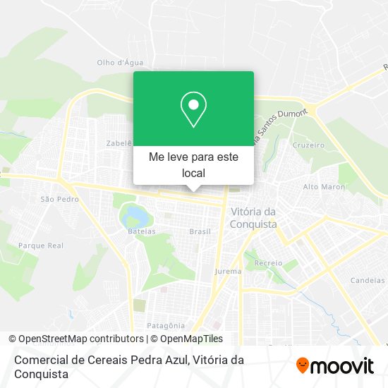 Comercial de Cereais Pedra Azul mapa