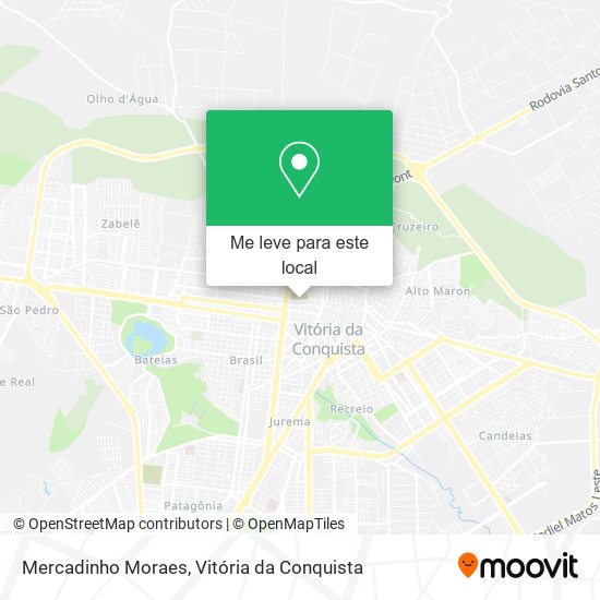 Mercadinho Moraes mapa