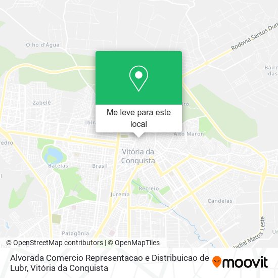 Alvorada Comercio Representacao e Distribuicao de Lubr mapa