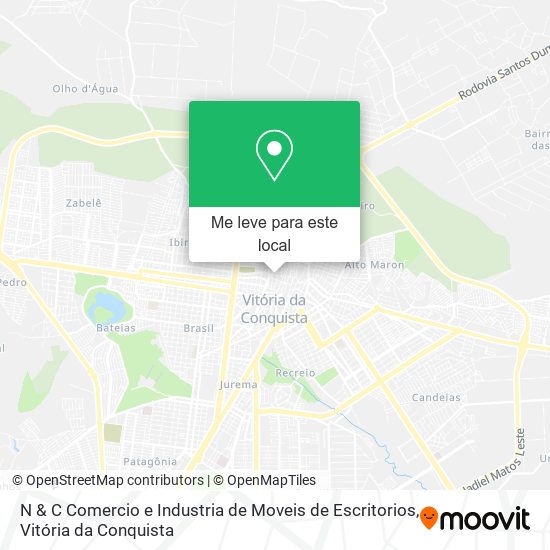 N & C Comercio e Industria de Moveis de Escritorios mapa