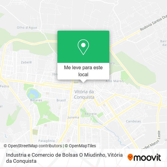 Industria e Comercio de Bolsas O Miudinho mapa