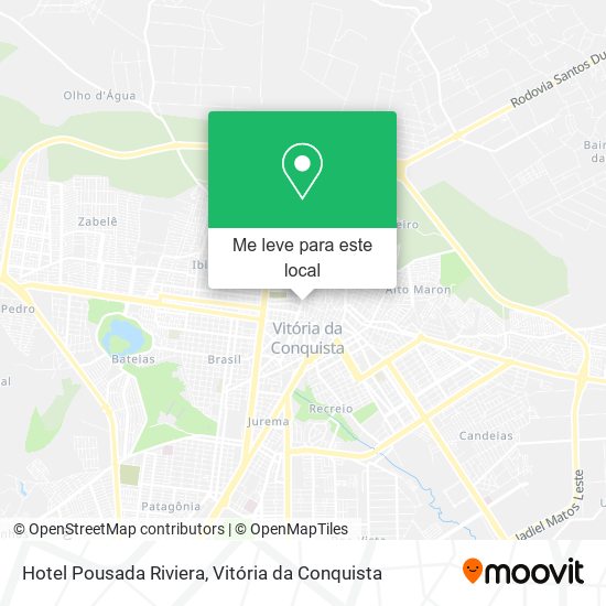 Hotel Pousada Riviera mapa