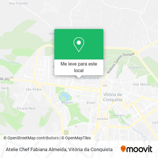 Atelie Chef Fabiana Almeida mapa