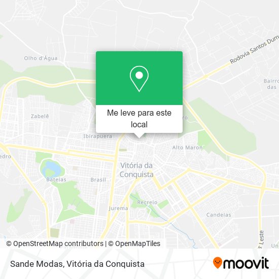 Sande Modas mapa