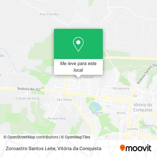 Zoroastro Santos Leite mapa