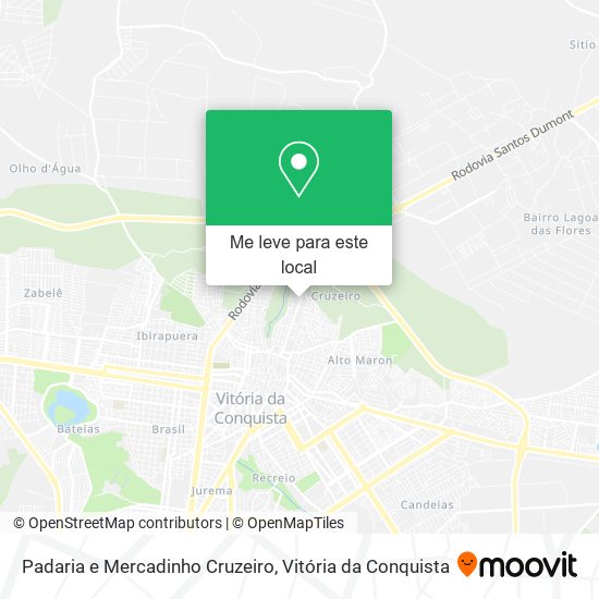 Padaria e Mercadinho Cruzeiro mapa