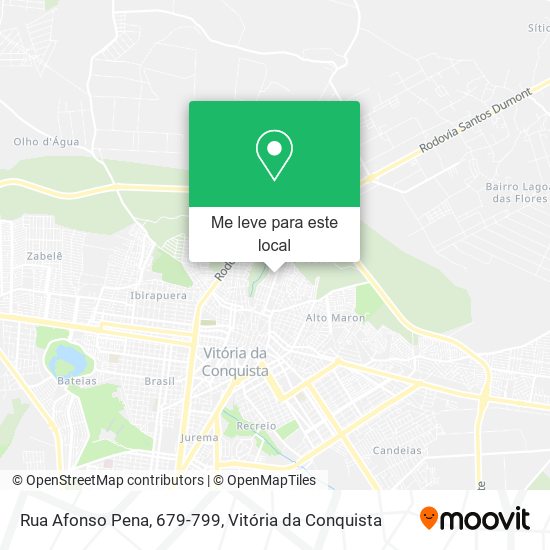 Rua Afonso Pena, 679-799 mapa
