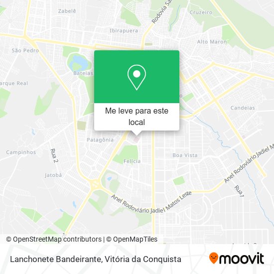 Lanchonete Bandeirante mapa
