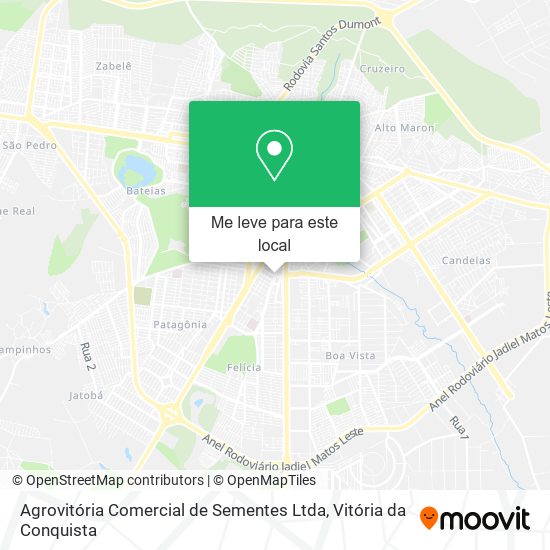 Agrovitória Comercial de Sementes Ltda mapa
