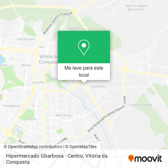 Hipermercado Gbarbosa - Centro mapa
