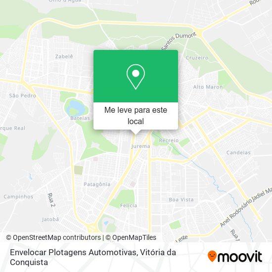 Envelocar Plotagens Automotivas mapa