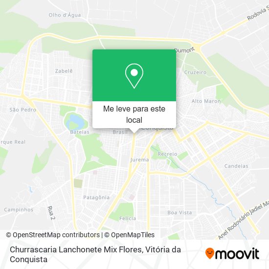 Churrascaria Lanchonete Mix Flores mapa
