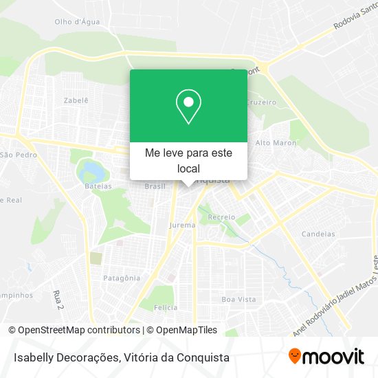 Isabelly Decorações mapa