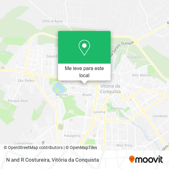 N and R Costureira mapa