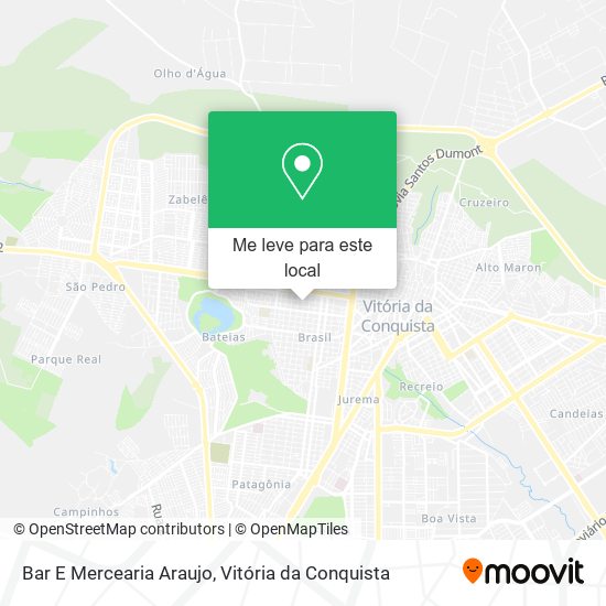 Bar E Mercearia Araujo mapa