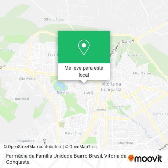 Farmácia da Família Unidade Bairro Brasil mapa