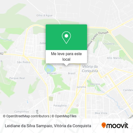 Leidiane da Silva Sampaio mapa