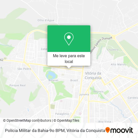 Polícia Militar da Bahia-9o BPM mapa