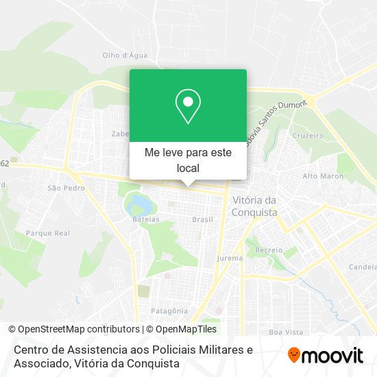 Centro de Assistencia aos Policiais Militares e Associado mapa