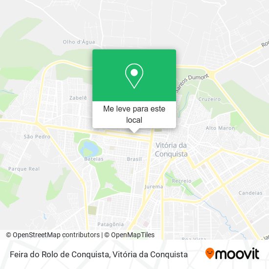 Feira do Rolo de Conquista mapa