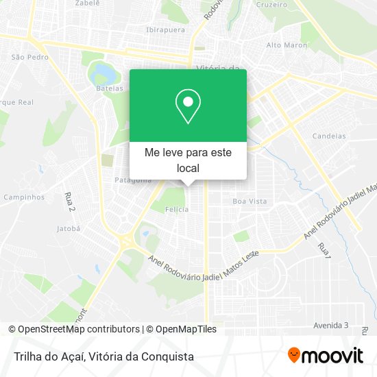 Trilha do Açaí mapa