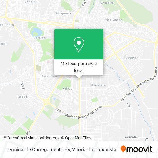 Terminal de Carregamento EV mapa