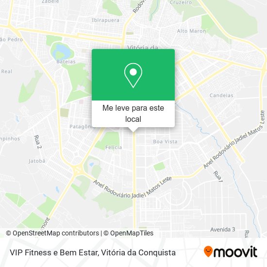 VIP Fitness e Bem Estar mapa