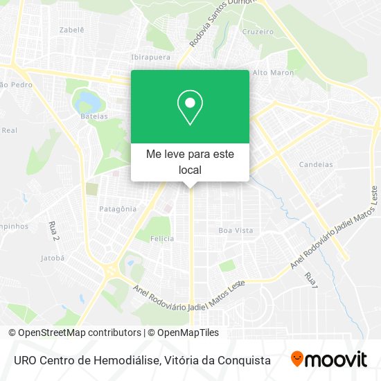 URO Centro de Hemodiálise mapa