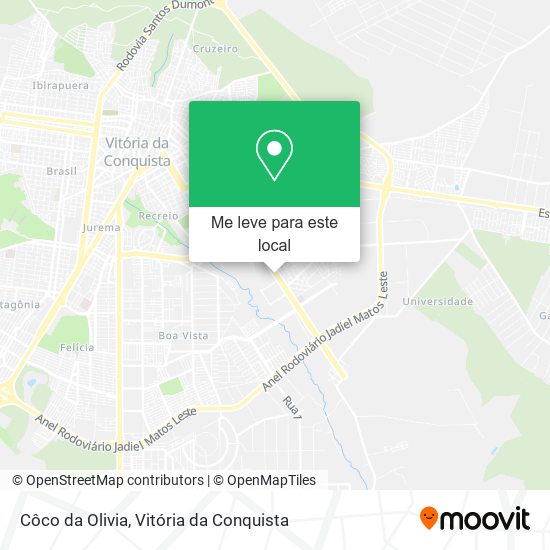 Côco da Olivia mapa