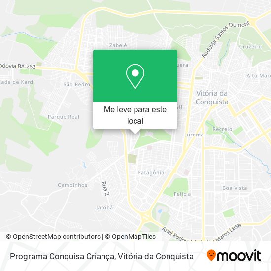 Programa Conquisa Criança mapa