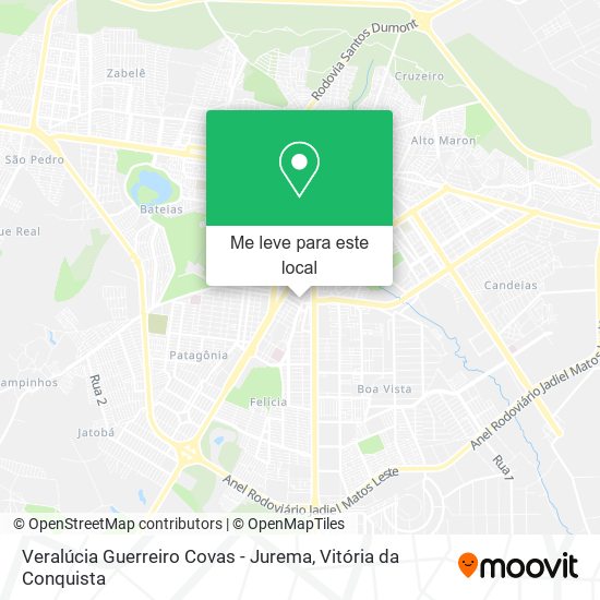 Veralúcia Guerreiro Covas - Jurema mapa