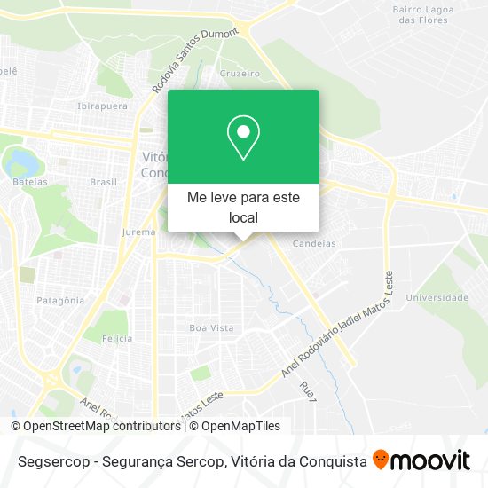 Segsercop - Segurança Sercop mapa